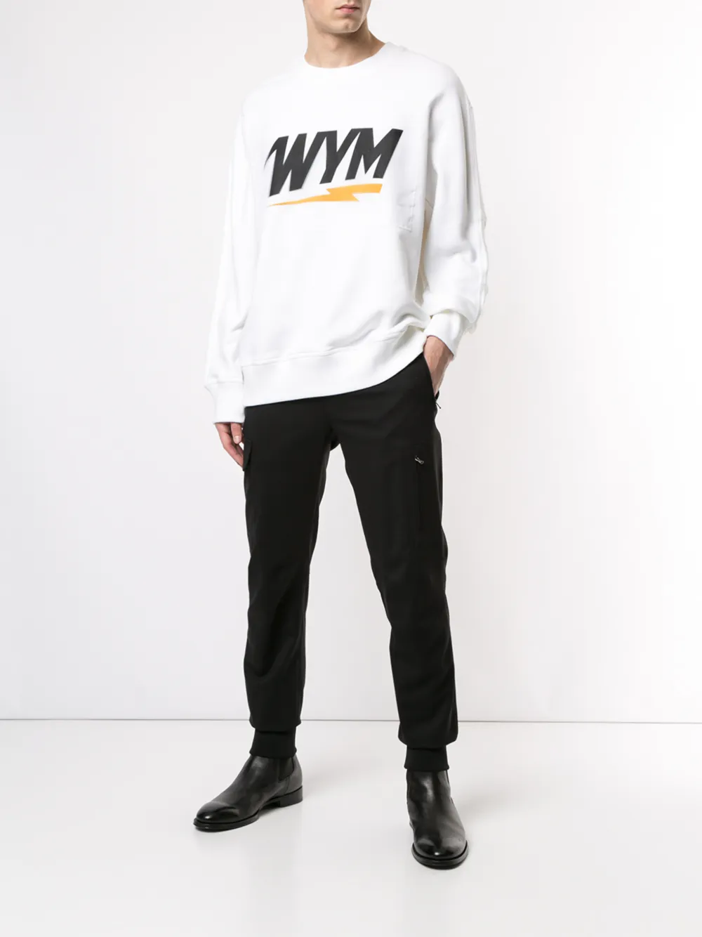 Wooyoungmi Sweater met logoprint Wit