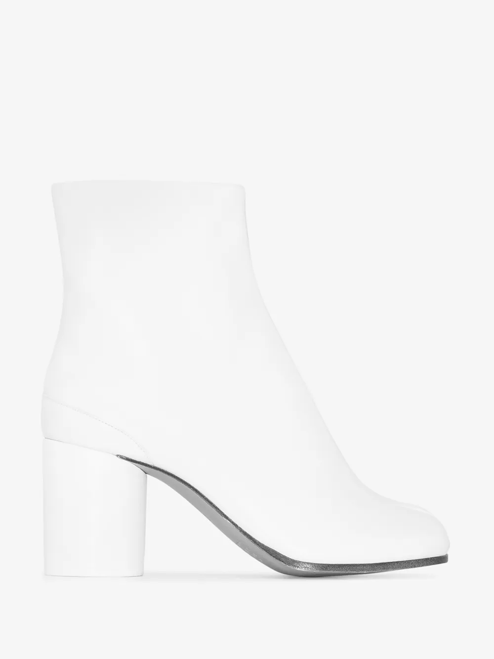 MAISON MARGIELA WHITE TABI 80 LEATHER ANKLE BOOTS,S58WU0260PR51613622326