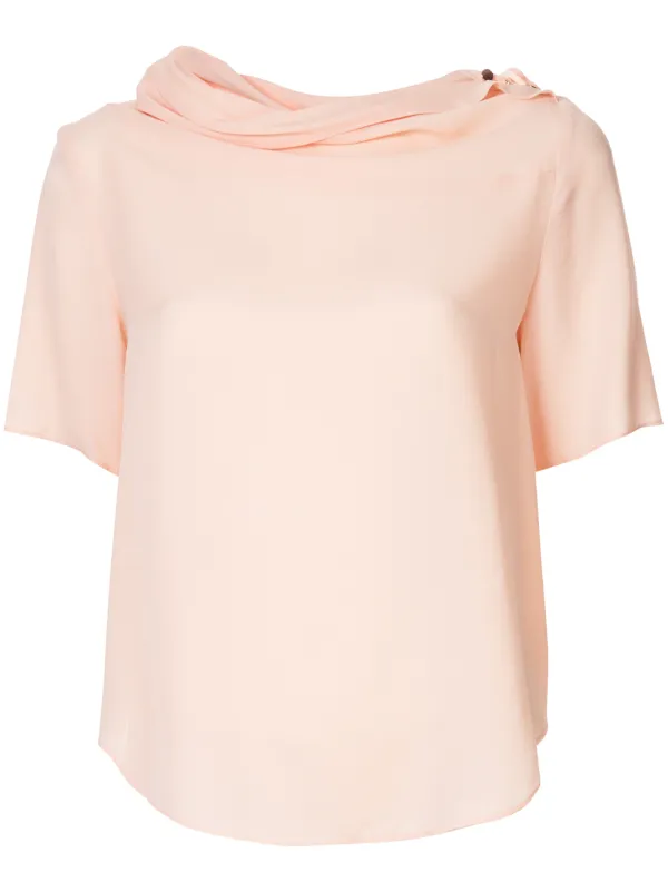Ginger Smart Secret Vice Drape Neck Blouse Farfetch Com