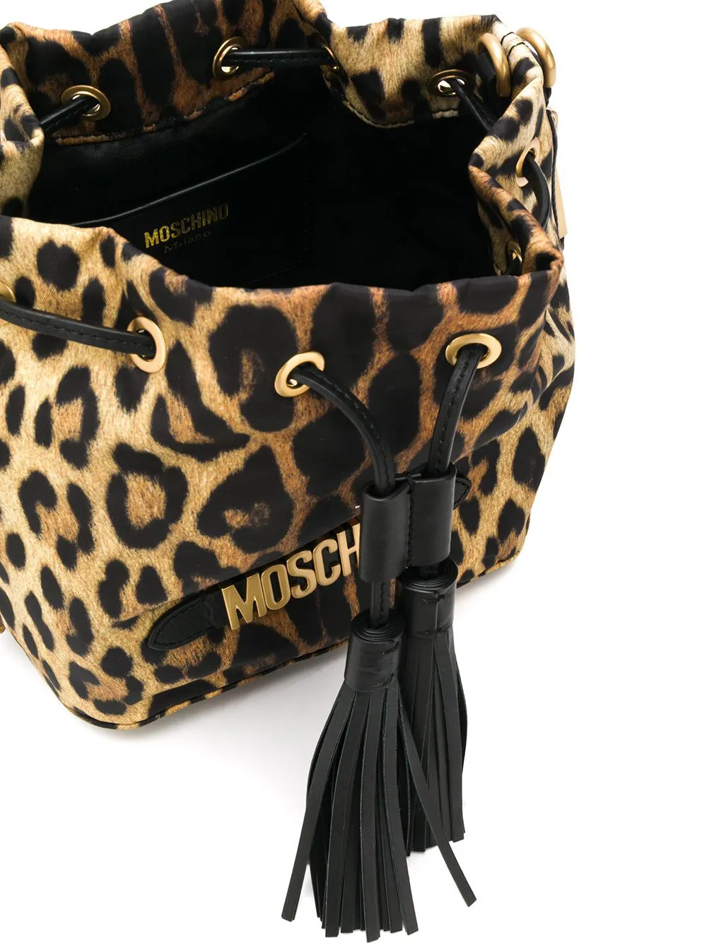 moschino leopard print bag