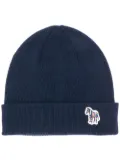 PS Paul Smith ribbed knit beanie - Blue