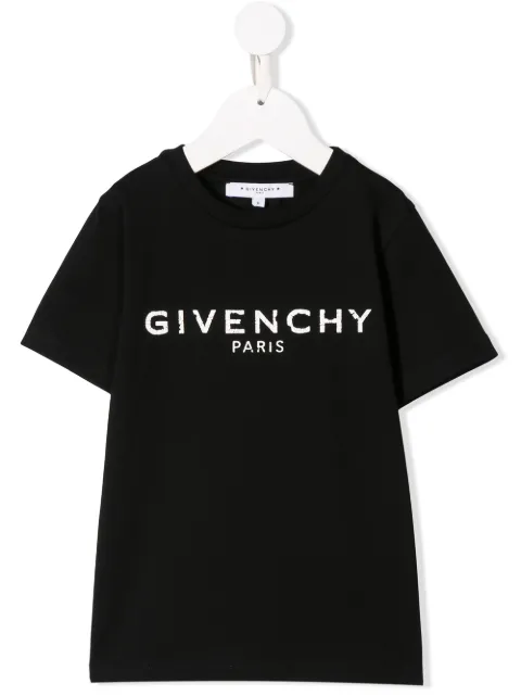 Click to view more detailed imagery on our partner's website Givenchy Kids' Oversized Logo Print T-shirt In Black