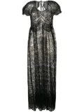 Rabanne lace maxi dress - Black