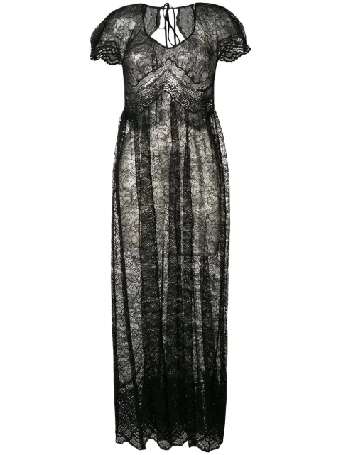 Rabanne lace maxi dress