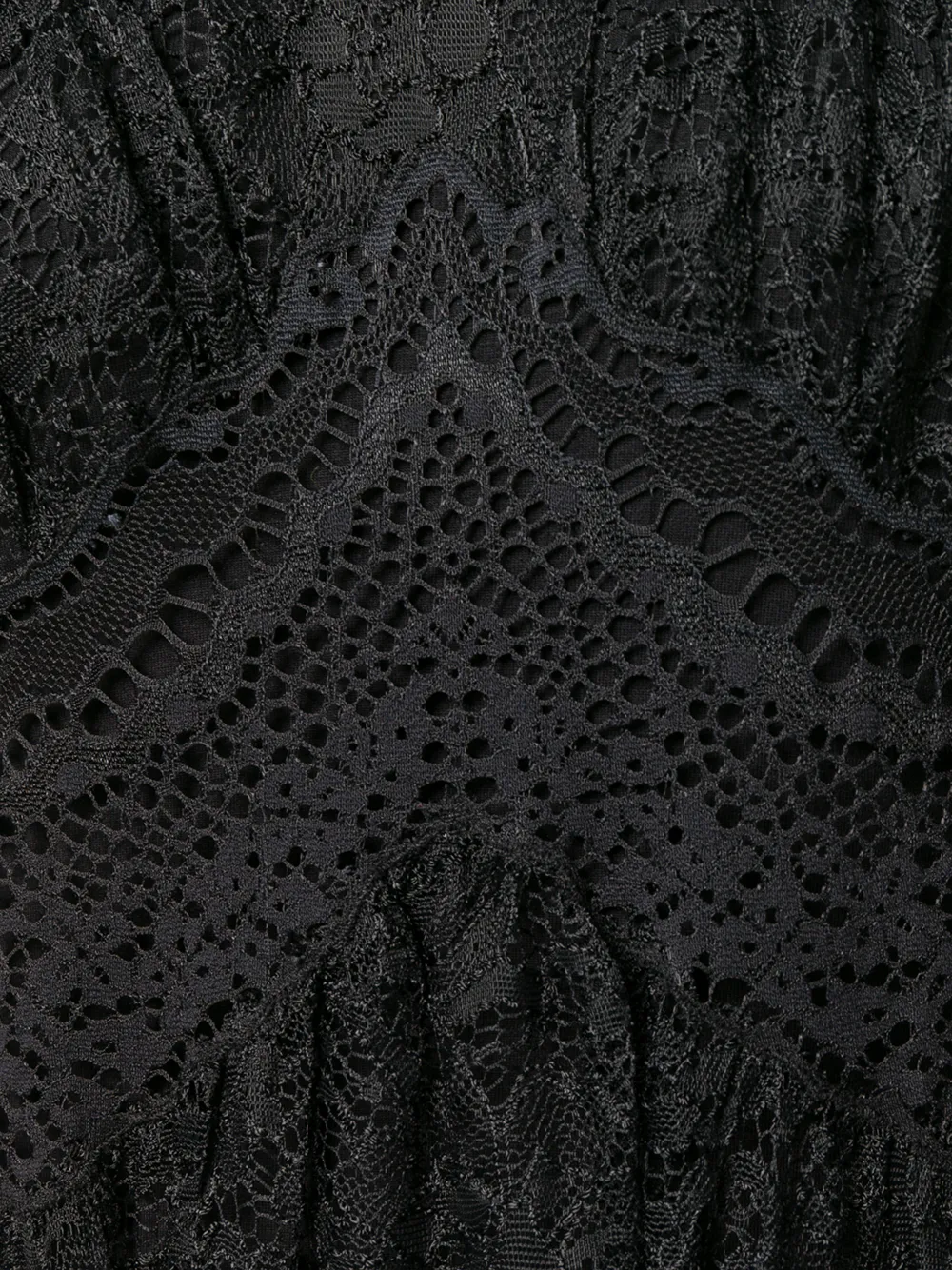 Rabanne Maxi-jurk van kant Zwart