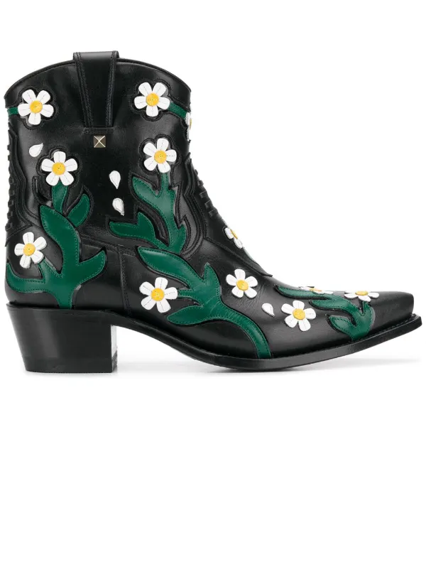 valentino flower boots