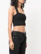 Khaite fitted cropped tank top