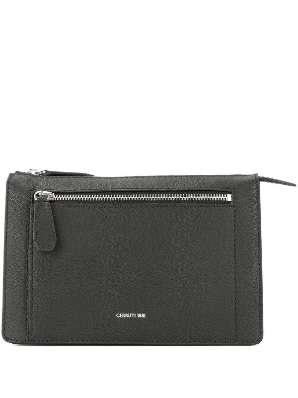 black clutch bag with strap