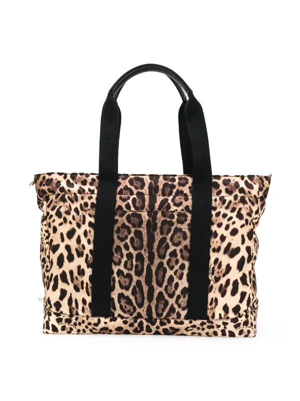 leopard print changing bag