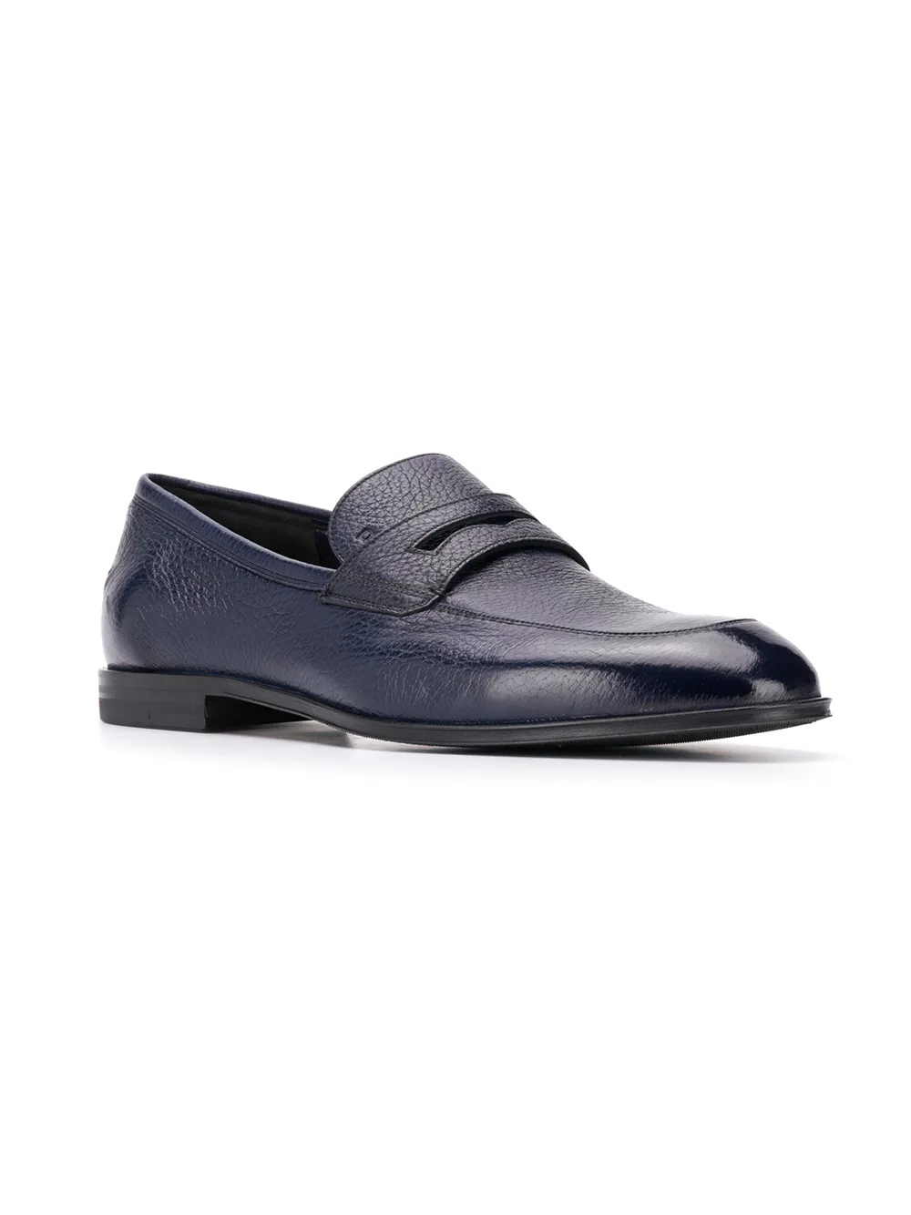 Bally Loafers met korrelige textuur - Blauw