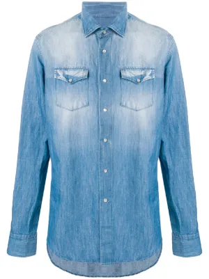 Brunello Cucinelli ボタン デニムシャツ | ブルー | FARFETCH JP