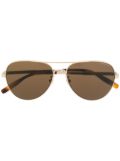 Montblanc aviator shaped sunglasses - Gold