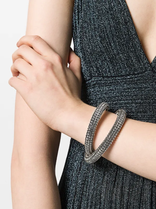 Atelier Swarovski Christopher Kane skinny double bolster bracelet ... Atelier Swarovski Christopher Kane skinny double bolster bracelet ...