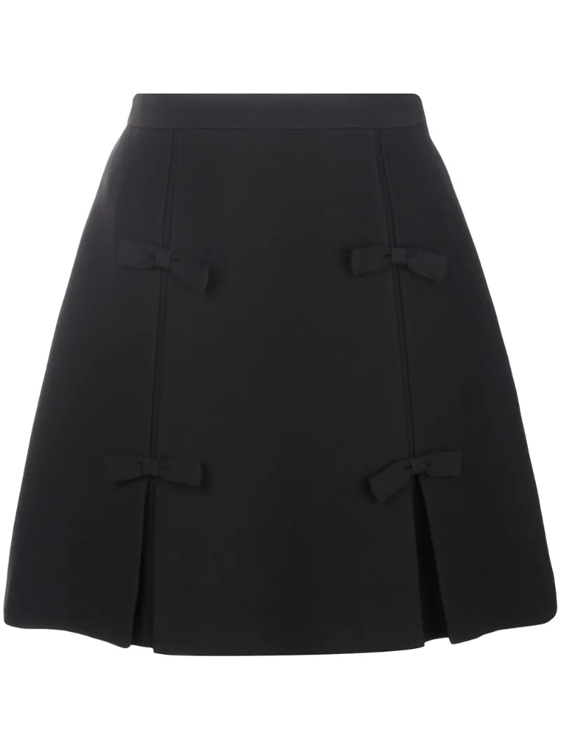 Miu Miu короткая юбка с бантами