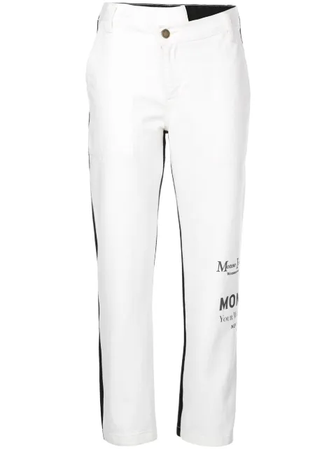 Monse white half half jeans for women 