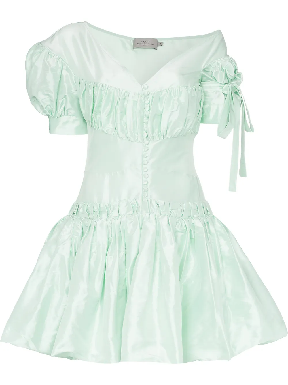 Preen By Thornton Bregazzi Janine Taffeta Mini Dress - Farfetch
