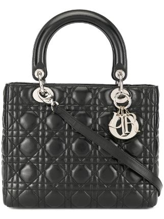 Christian Dior Pre-Owned Lady Dior Cannage 2way Bag - Farfetch