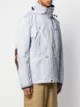 Junya Watanabe MAN سترة مخططة بغطاء رأس
