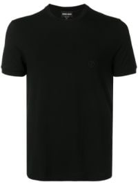 ＜Farfetch＞ Giorgio Armani スリムフィット Tシャツ - ブラック画像