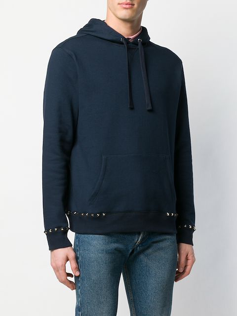 valentino rockstud hoodie