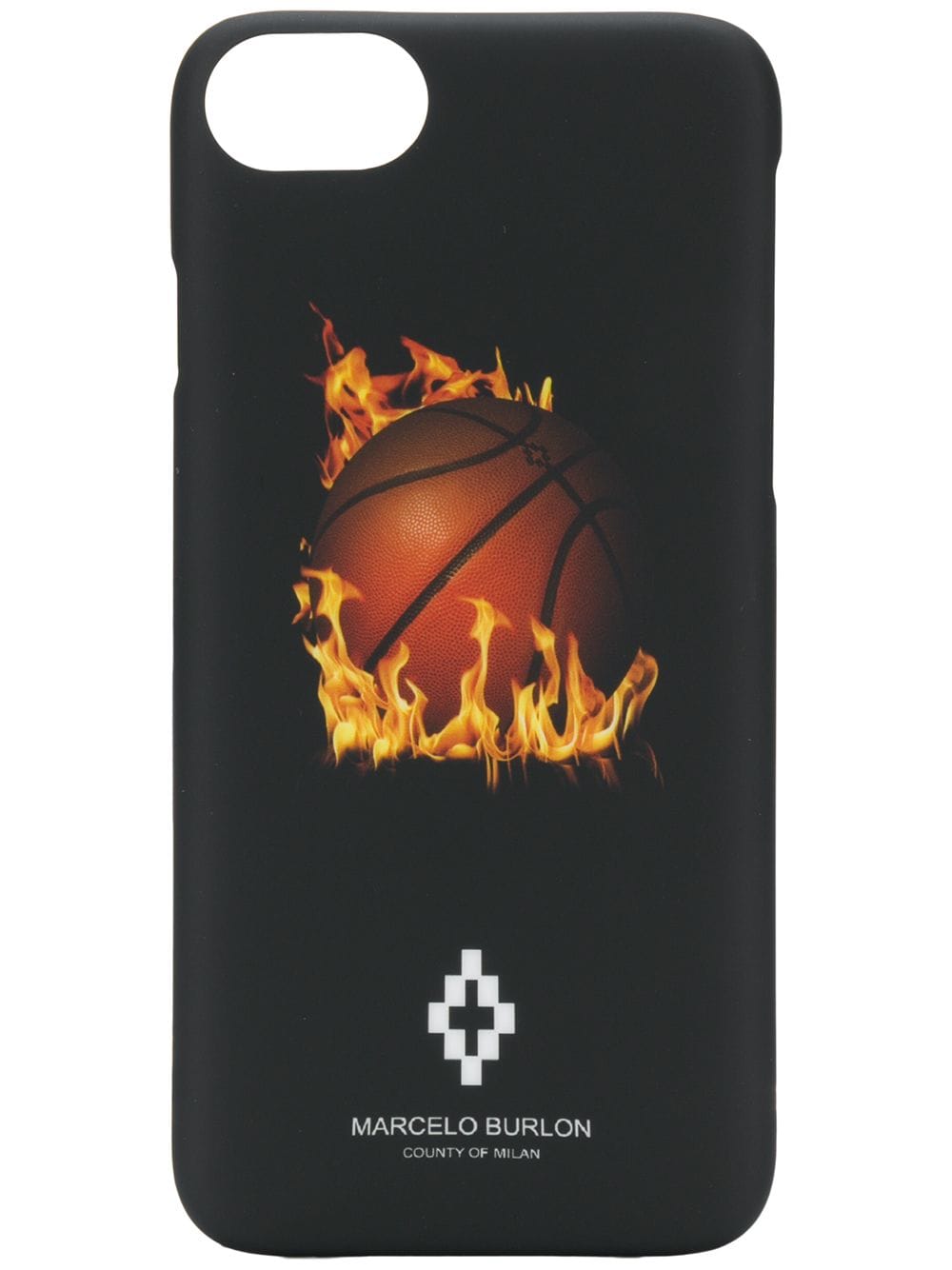 Marcelo Burlon County Of Milan Flaming Basketball iPhone 8 Case - Farfetch