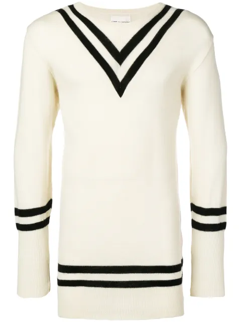 Comme Des Garçons Pre-Owned suéter con detalle de rayas