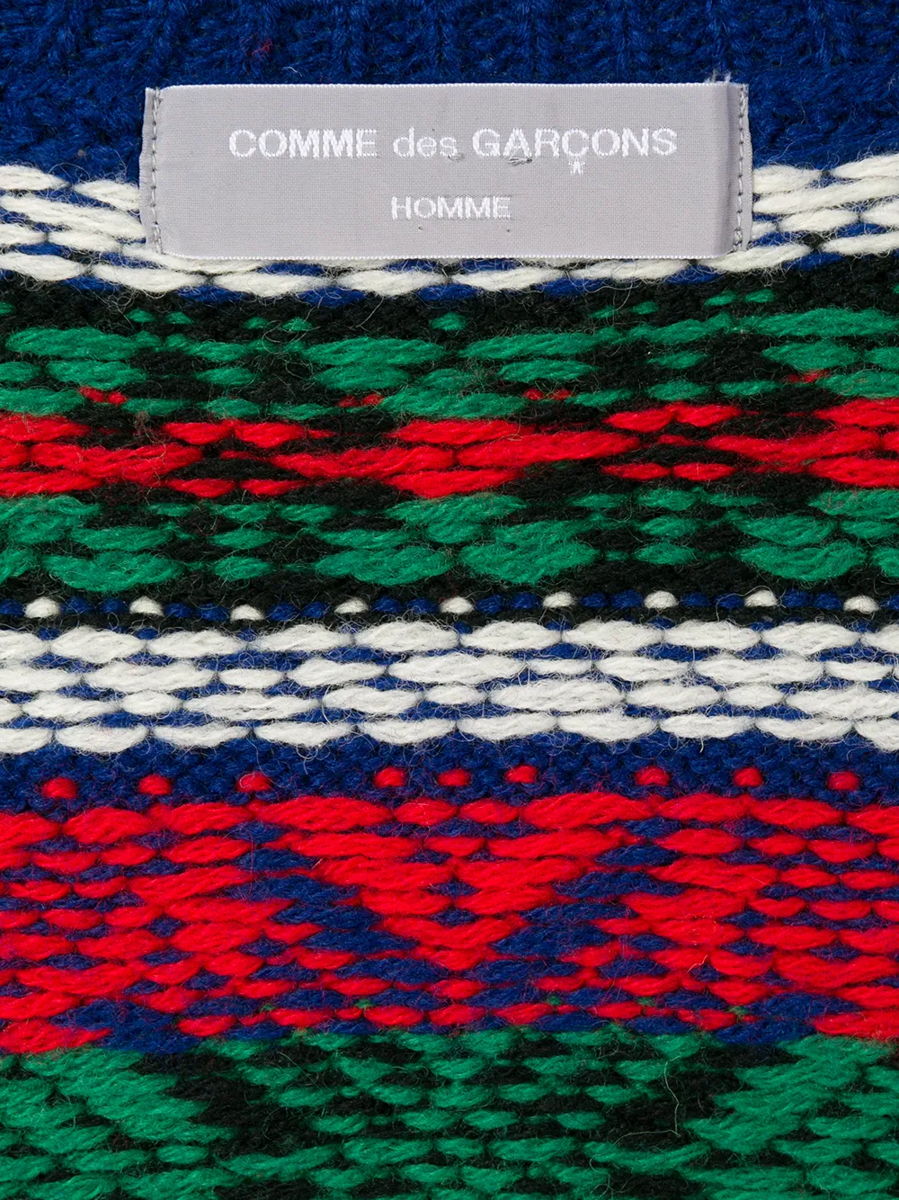 Intarsia Buttoned Cardigan