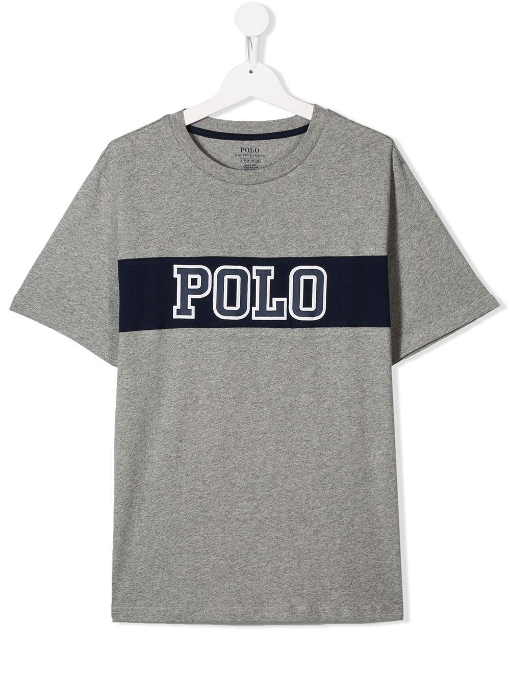 POLO RALPH LAUREN KIDS T-shirt met logopatch Grijs