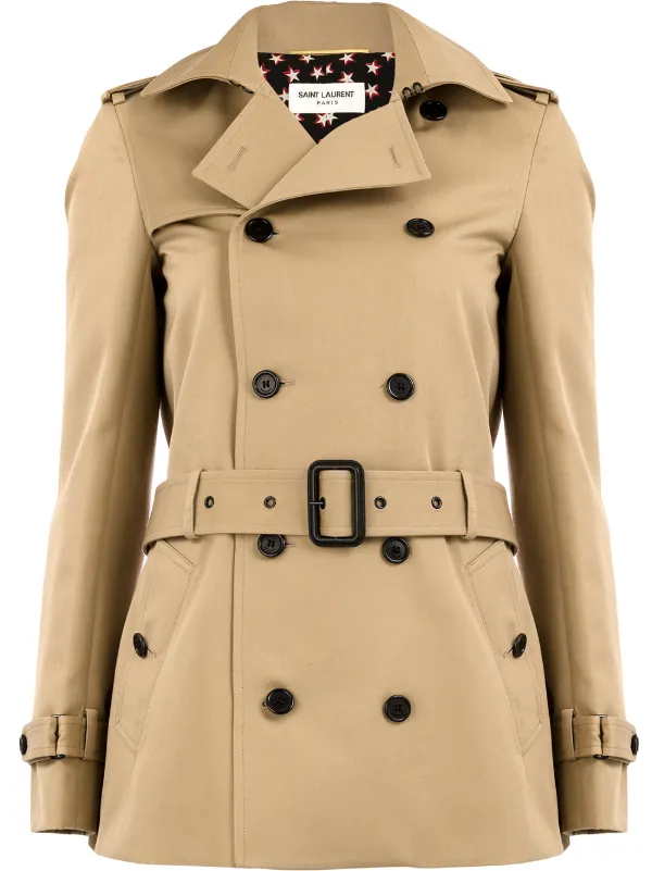 short double breasted coat