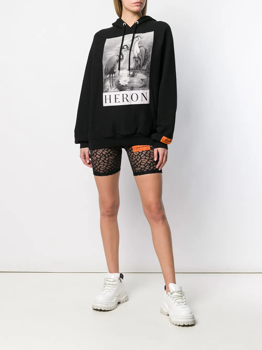 heron preston biker shorts