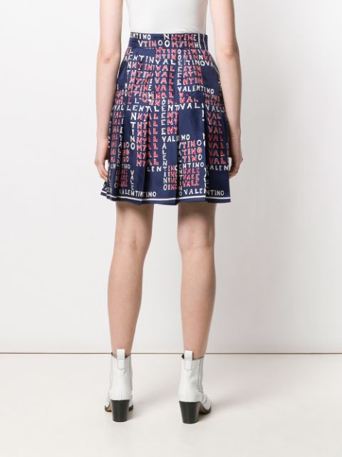 Valentino logo print skirt $1,188 - Buy SS19 Online - Fast Global ...