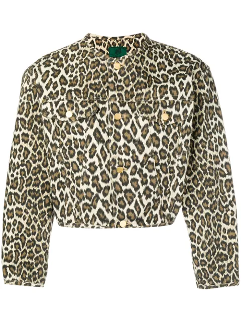 Jean Paul Gaultier Pre-Owned leopard print cropped jacket