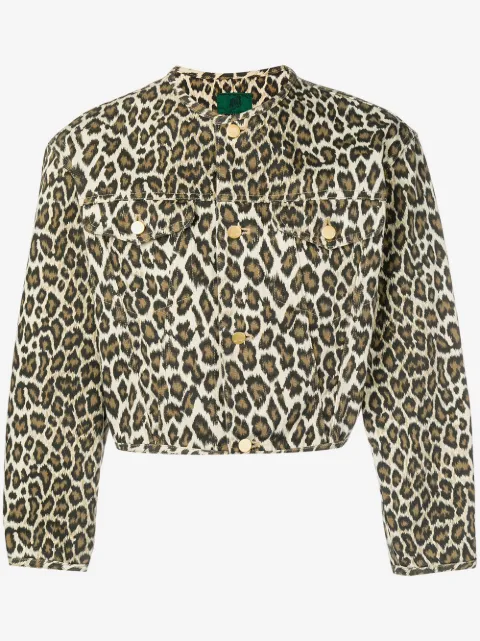 Jean Paul Gaultier Pre-Owned leopard print cropped jacket
