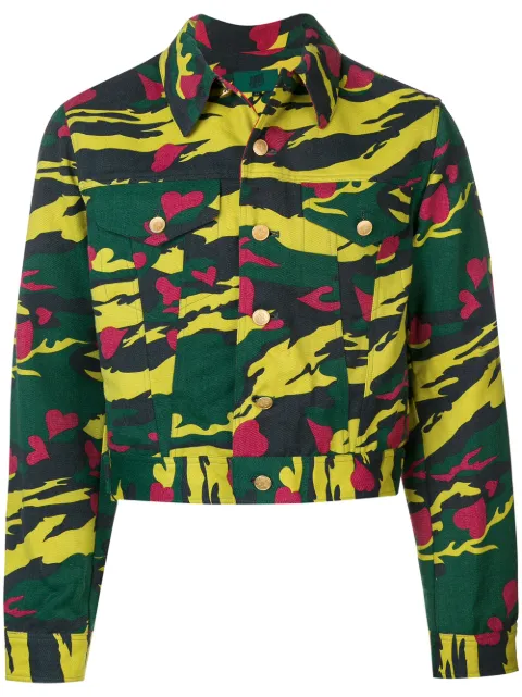 Jean Paul Gaultier Pre-Owned heart camouflage cropped jacket