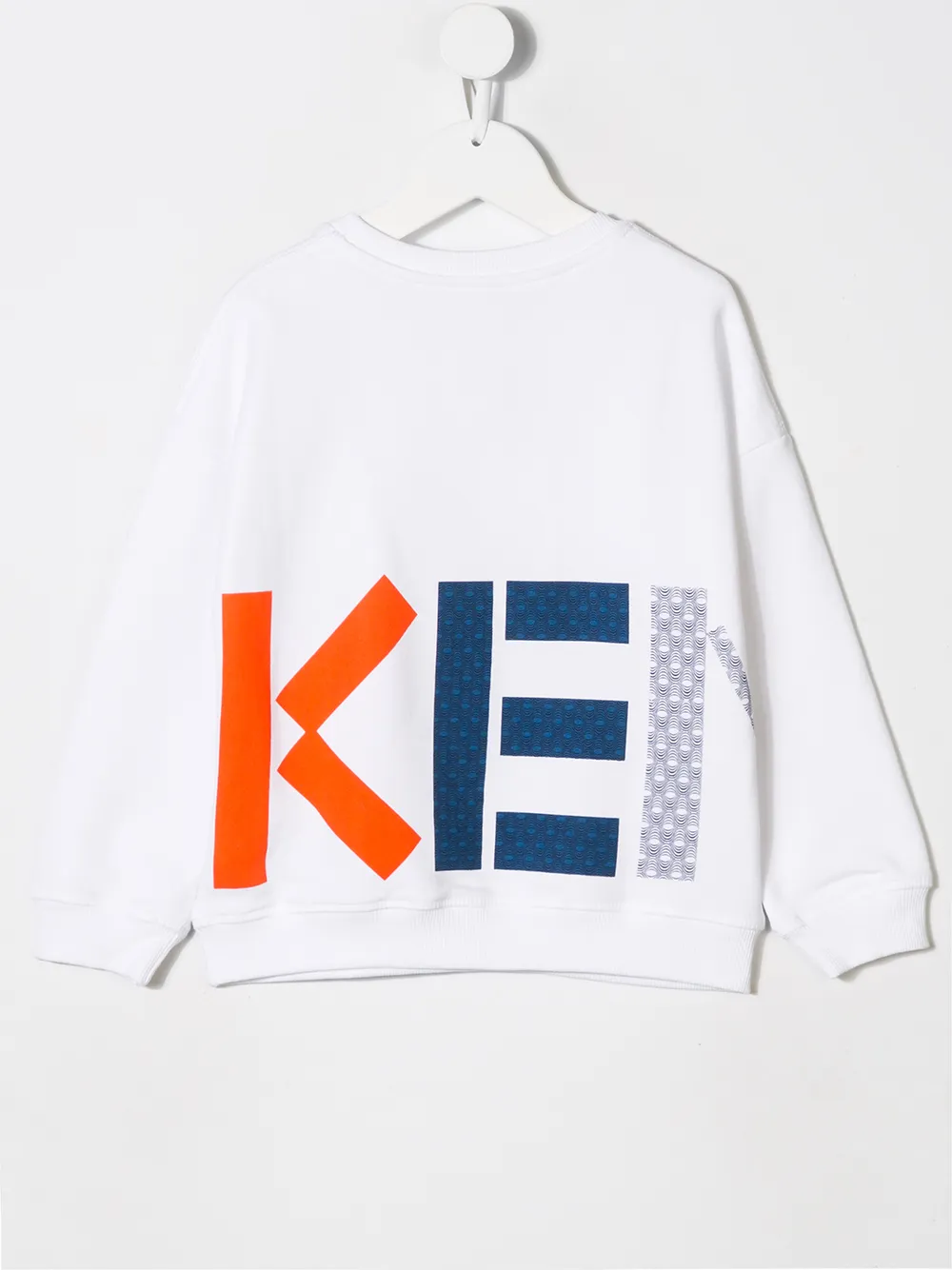 Kenzo Kids Sweater met logopatch Wit