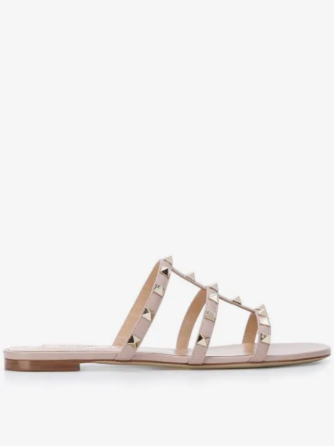 Valentino Garavani sandales en cuir à ornements Rockstud