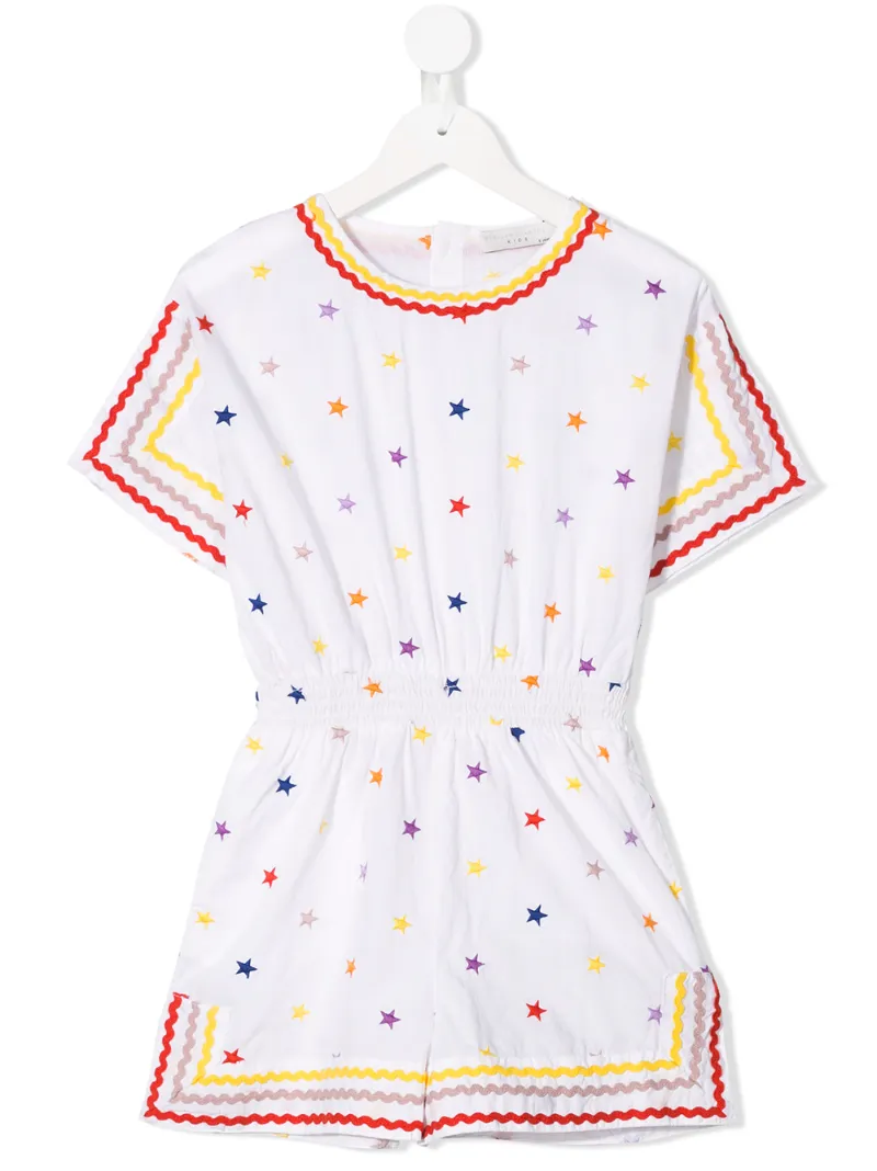 Stella Mccartney Kids ромпер с вышивкой