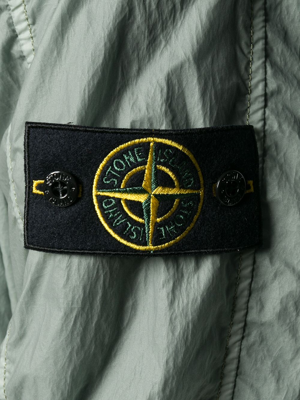 Stone Island Jacke Mit Kompass Patch Farfetch