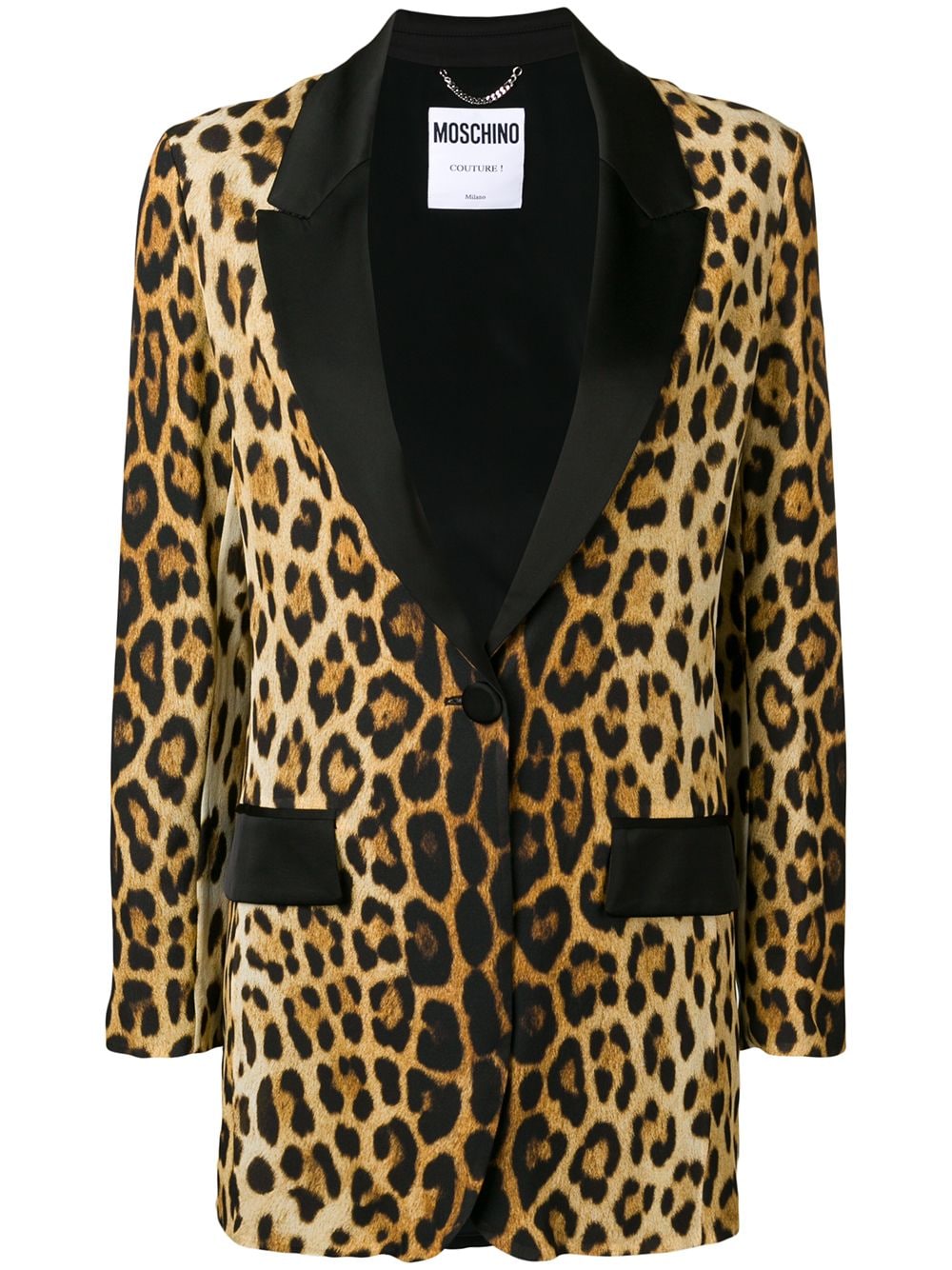 Moschino leopard print blazer 