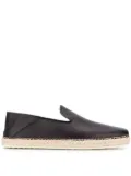 Tod's grained leather espadrilles - Black