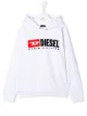 الصورة 1 من Diesel Kids كنزة بغطاء رأس وطبعة