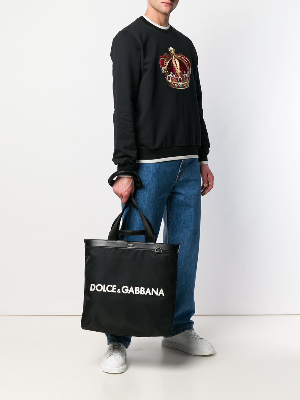 фото Dolce & Gabbana сумка-шопер с логотипом