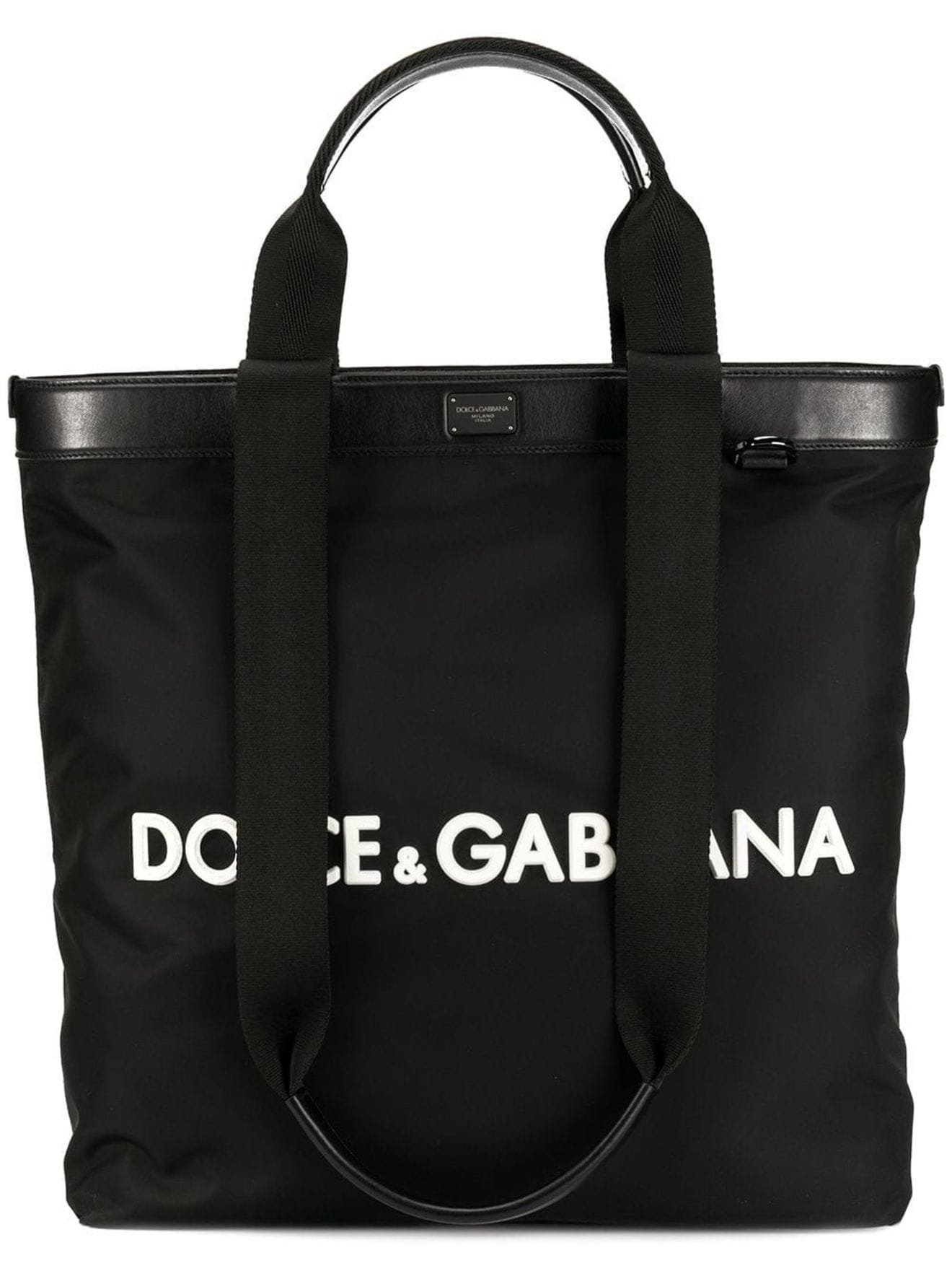 Dolce & Gabbana logo shopping tote black | MODES