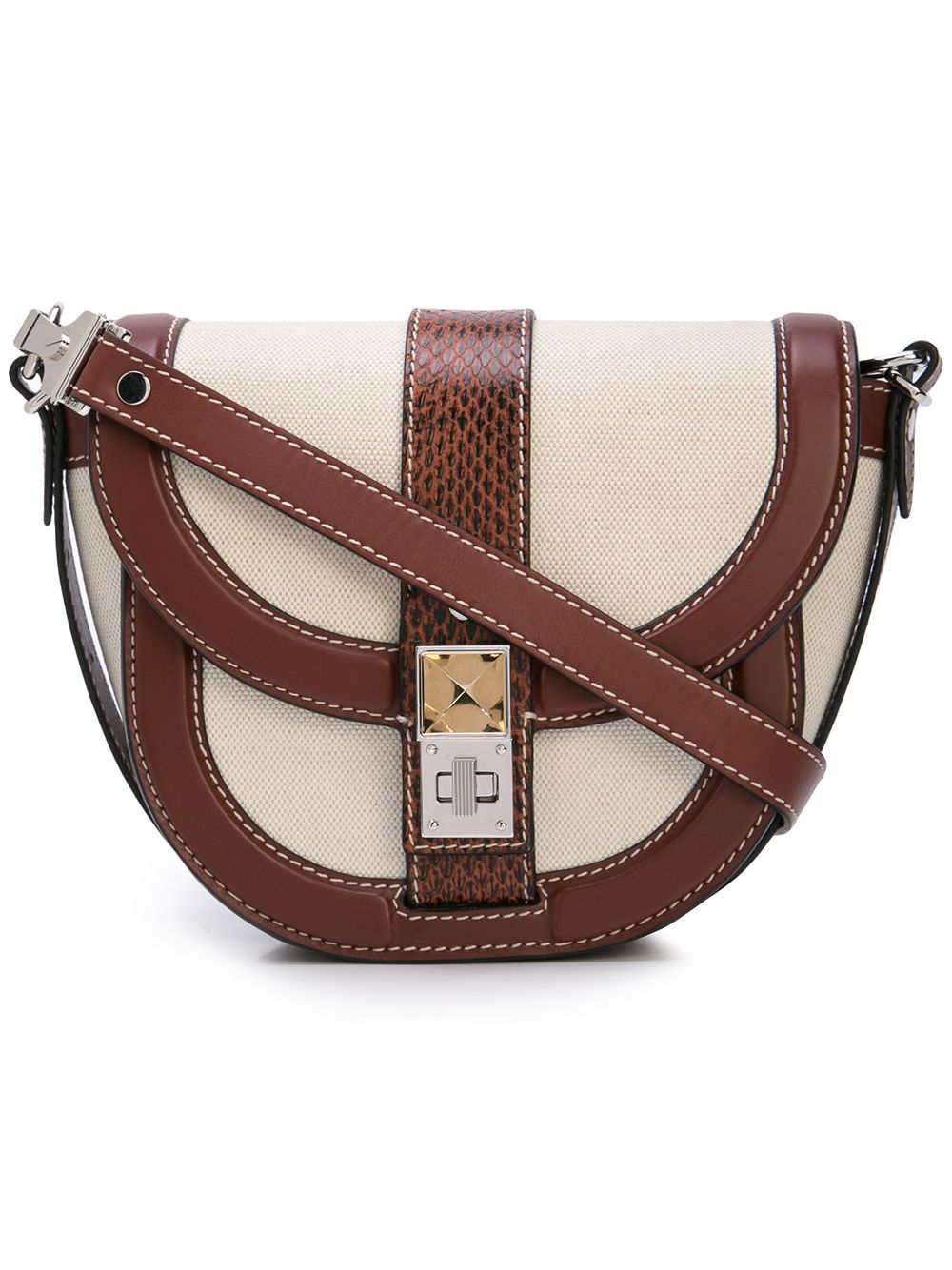 Proenza Schouler Exotic Canvas PS11 Small Saddle Bag Farfetch