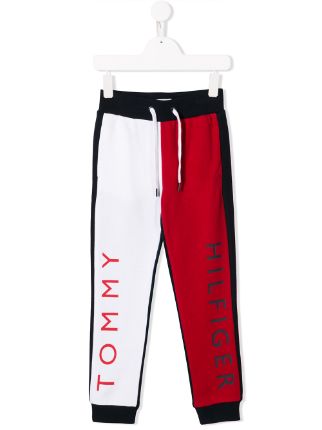 tommy hilfiger colour block track pants