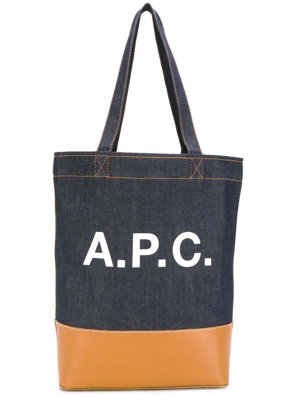 фото A.p.c. сумка-тоут из денима с логотипом