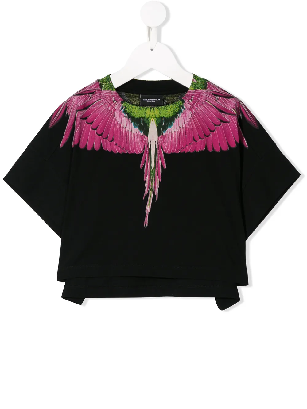 Marcelo Burlon County Of Milan Kids укороченный топ с принтом крыльев Marcelo Burlon County Of Milan Kids укороченный топ с принтом крыльев
