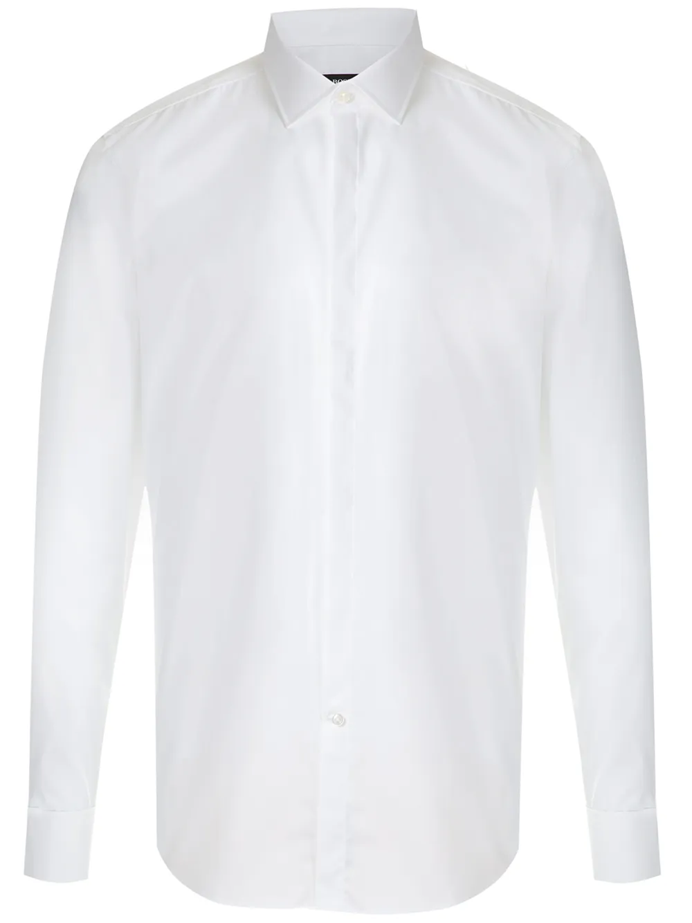 BOSS Jilias evening cotton shirt - White