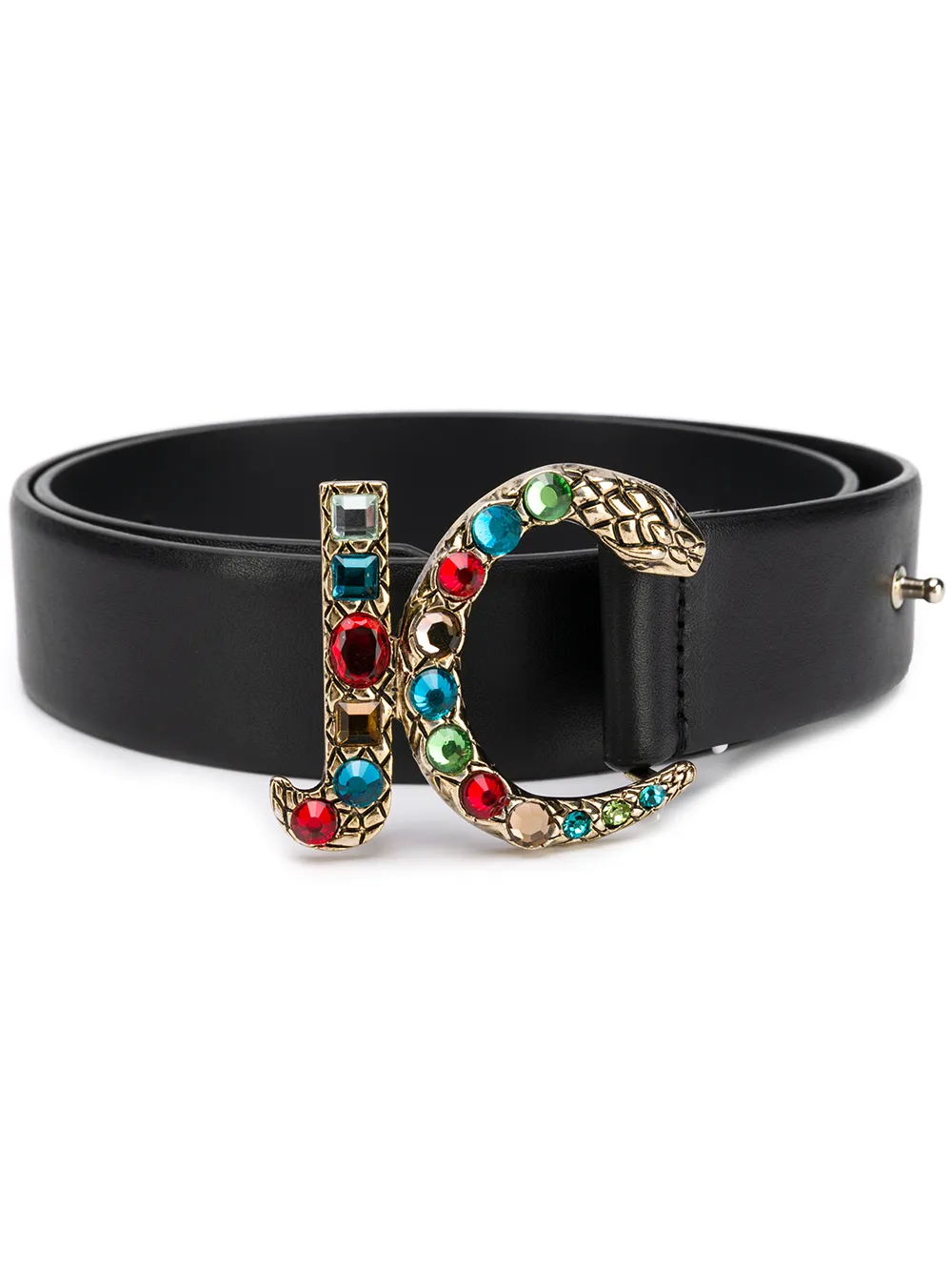 JUST CAVALLI JUST CAVALLI GÜRTEL IM SCHLANGEN-DESIGN - SCHWARZ