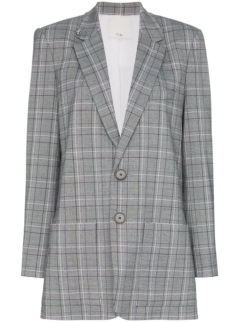 Tibi блейзер James в клетку